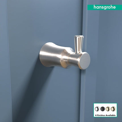 Hansgrohe Hook 3-inch Transitional Brushed Nickel, 04788820 Accessories, 2.25 Wide