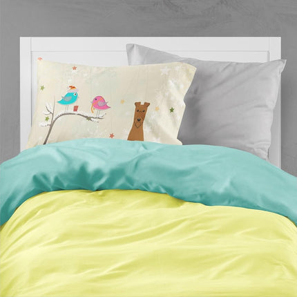 Caroline's Treasures BB2534PILLOWCASE Funda de almohada estándar de tela Irish Terrier Between Friends, Estándar, Multicolor