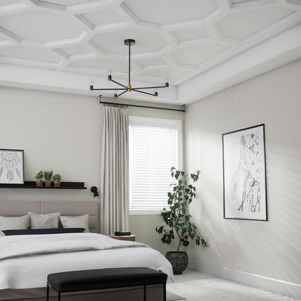 Ekena Millwork CC05IDI02X36X36TR Coffered Ceiling, Factory Primed White