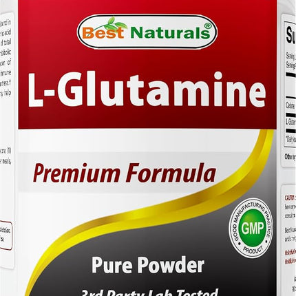 Best Naturals L-Glutamine Powder - 1 Pound - 100% 