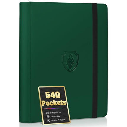 Premium 9 Pocket Card Binder for 540 Cards, Fabmak