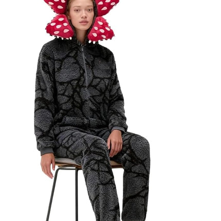 KSPAPITOHAL Demogorgon Onesie Adult One-Piece Costume Pajamas for Women and Men (Grey, 6 Years)