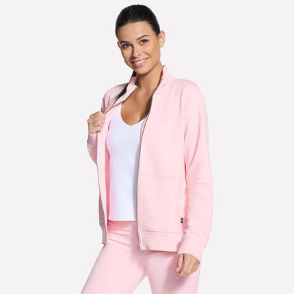 Skechers Women's The Go Walk Ottoman Jacket - Cozy Fit, Pink Sugar, S