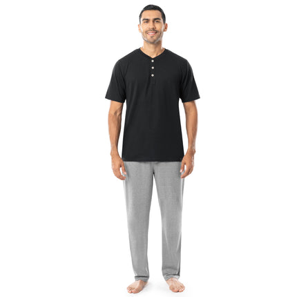 Fruit of the Loom Men's 2-Piece Jersey Knit Pajama