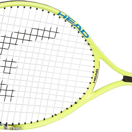 Raquette de tennis HEAD Speed 23 Junior pré-cordée, raquette de tennis légère pour enfants et débutants, cadre en aluminium durable, 6-8 ans, 23 pouces, jaune