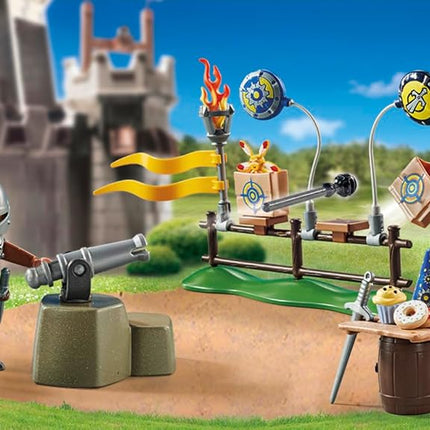 PLAYMOBIL Novelmore 71447 Knight's Birthday, Action-Packed Celebration with Prince Arwynn, Exciting Duels and Various Accessories, Sustainable Toy for Children from 4 Years