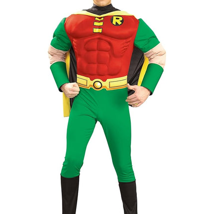 Rubies Costume Officiel DC Comics Robin Deluxe Adulte, Personnage de Film Batman, Taille Homme S Halloween