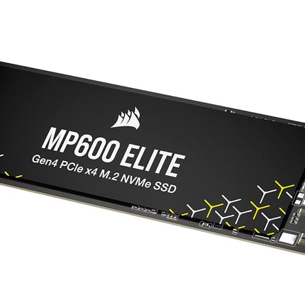 Corsair MP600 ELITE 1TB M.2 PCIe Gen4 x4 NVMe SSD – M.2 2280 – Up to 7,000MB/sec Sequential Read – High-Density 3D TLC NAND – Black