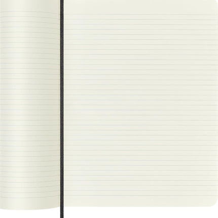 Moleskine Classic Notebook, Notebook With Ruled Pages, Soft Cover and Elastic Closure, Black, XL, 19 x 25 cm, 192 Pages