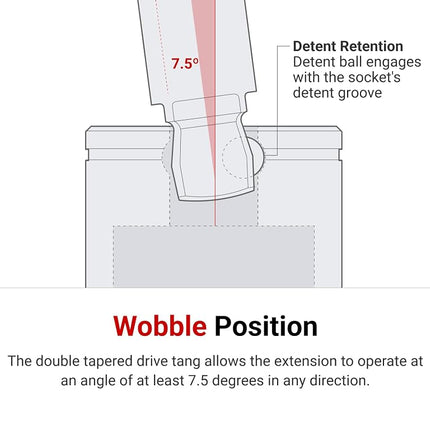 TEKTON 3/8 Inch Drive Wobble Extension Set, 3-Piece (3, 6, 10 in.) | SHA91014