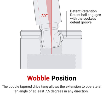 TEKTON 3/8 Inch Drive Wobble Extension Set, 3-Piece (3, 6, 10 in.) | SHA91014