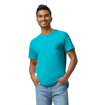 Gildan Heavy Cotton T-Shirt, Style G5000, Multipack, Tropical Blue (Pack of 3), M