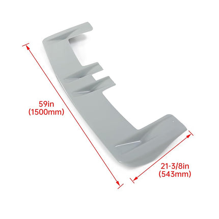HECASA Cabin Sun Shade Compatible with Ford F-250 F-350 F-450 F-550 1999-2016 ABS Plastic Grey
