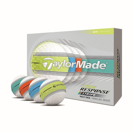 TaylorMade Golf Tour Reaction Stripe Multipack One Dozen
