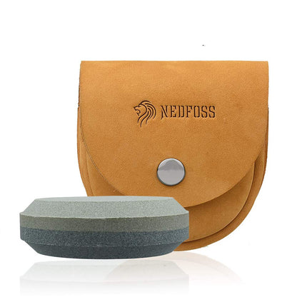 NedFoss Axe & Tool Sharpener with Leather Sheath, 