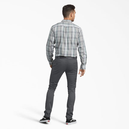 Dickies Mens Skinny Fit Work Pants, Charcoal, 29W x 30L