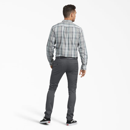 Dickies Mens Skinny Fit Work Pants, Charcoal, 31W x 30L