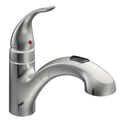 Moen 67315C Integra One-Handle Low Arc Pullout Kitchen Faucet, Chrome