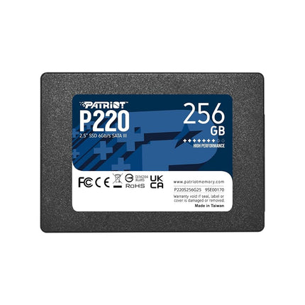 Patriot P220 SATA 3 256GB Internal Solid State Dri