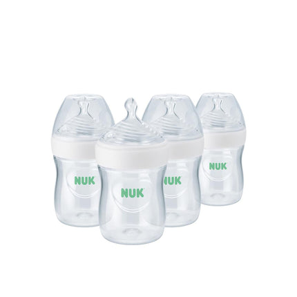 NUK Simply Natural Baby Bottle with SafeTemp, 5 oz
