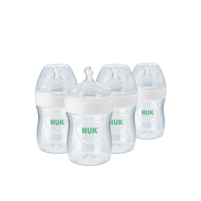NUK Simply Natural Baby Bottle with SafeTemp, 5 oz