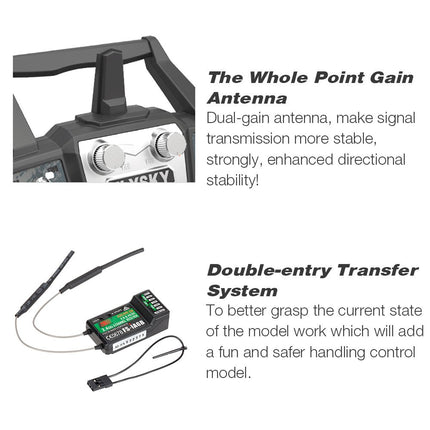 GoolRC Flysky FS-i6X 2.4GHz 10CH AFHDS 2A RC Transmitter with FS-iA6B Receiver for RC Drone Airplane Helicopter