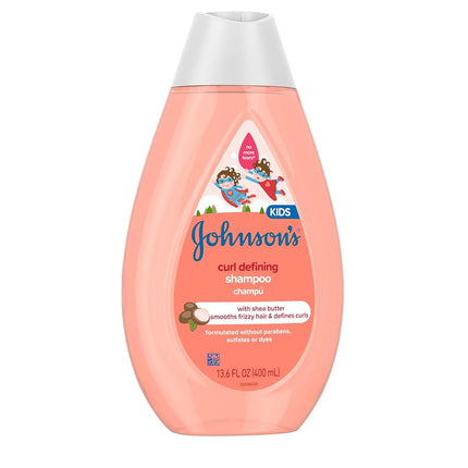 Johnson's Baby Curl-defining Tear-free Kids' Shampoo With Shea Butter, 13.6 fl. oz.
