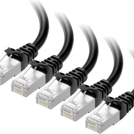 Cable Matters 10Gbps 5-Pack Snagless Shielded Cat 