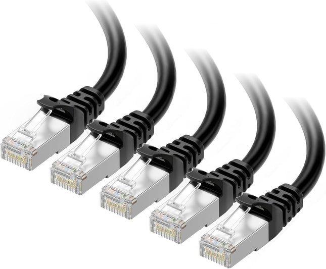 Cable Matters 10Gbps 5-Pack Snagless Shielded Cat 