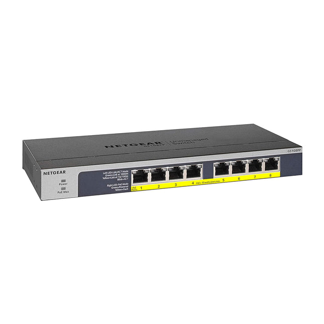NETGEAR 8-Port Gigabit Unmanaged Switch, PoE/PoE+ 