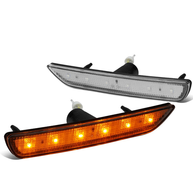 DNA Motoring BL-FM10-LED-CH Clear Lens LED Front S