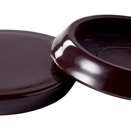 Vasos de fieltro adhesivos Scotch SP668-NA, protectores de patas de silla para suelos de madera, marrón, 3,17 cm, 4 unidades por paquete, 6 paquetes en total