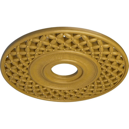 Ekena Millwork CM22RBIGS Robin Ceiling Medallion, Hand-Painted Iridescent Gold, 22 1/4" OD x 4 3/4" ID x 1 1/4" P (Fits Canopies up to 6 1/4")