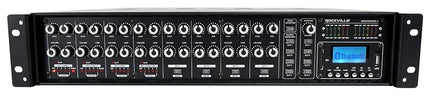 Rockville ROCK MATRIX Amplificador comercial de 4 zonas y 70 voltios + enrutamiento de fuente matricial