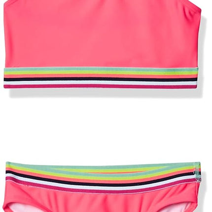 Kanu Surf Maillot de bain bikini de sport athlétique Tanya UPF 50+ pour filles, Bobby Rose vif, 8