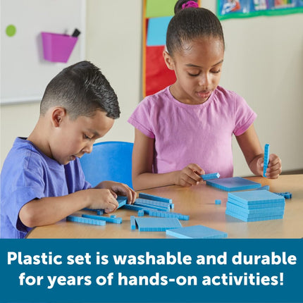 Learning Resources Grooved Plastic Base Ten Starter Set