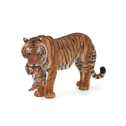 Realistic Tigress and Her Cub Figurine, Wild Life 