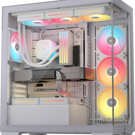 CORSAIR 3500X LX-R RGB iCUE LINK Panoramic Mid-Tow