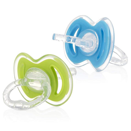 NUBY SOFTFLEX Gum-EEZ First TEETHER 0M+ Boys Blue/Green BPA Free