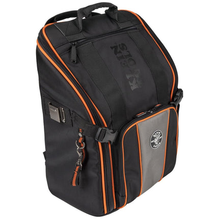 Backpack Tool Bag, Heavy Duty Tool Organizer, 21 Pockets and Large Interior, Includes Flashlight with Work Light Klein Tools 55655