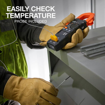 Klein Tools CL490 AC/DC Digital Tang Meter with TRMS, Dual Display, Auto-Ranking, Current, Voltage, Resistance, Continuity, NCVT Detection and Reverse Contrast LCD