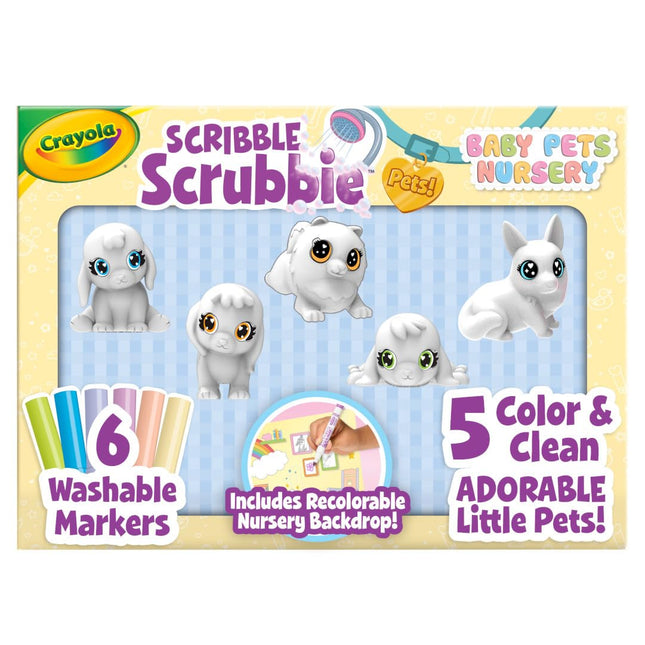 CRAYOLA Scribble Scrubbie Baby Pets Nursery, Gift 