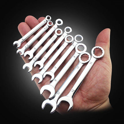 SPEEDWOX Ignition Wrench Set SAE Metric Small Open and Box Wrenches Mini Spanner Set Combination Wrench Set with Portable Storage Pouches