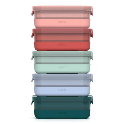 Ello Plastic 3.7 Cup Meal Prep Set 10 Pc, 5 Pack S