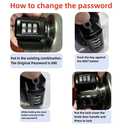 Door Handle Lockout Device Cover with Code to Disable Door Handle Temporary Combination Lock for Bedroom from Outside Knob Lock (1)