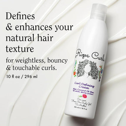 Rizos Curls Curl Defining Cream, Silicone And Paraben Free, 296ml
