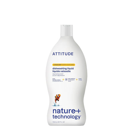 ATTITUDE Dish Detergent, Plant-Based, Hypoallergen