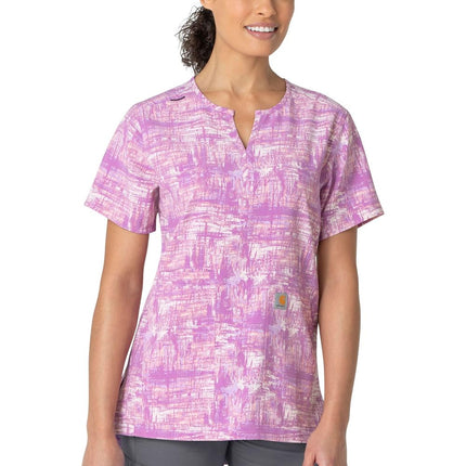 Carhartt Women's Top Medical Scrubs Shirt, Hatchwo