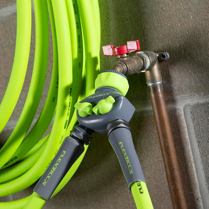Flexzilla 2-Way Hose Splitter, ZillaGreen/Gray