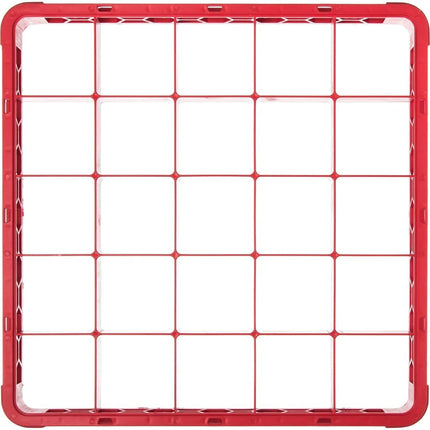 Carlisle FoodService Products OptiClean 25 compartiments (3-1/2") Rallonge de casier à verres divisé, rouge